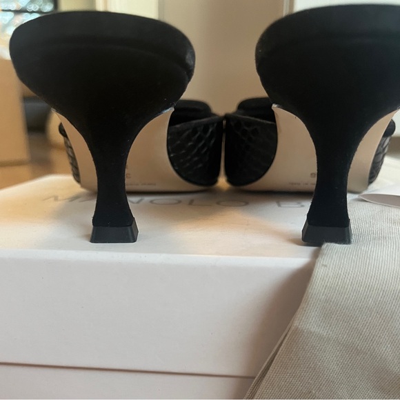 Manolo Blahnik Maysale 50mm mules - Brand New ** - Picture 7 of 12